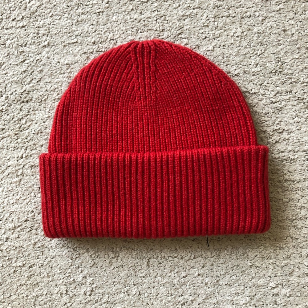 RW&CO. Ribbed Wool blend Cuff Knit Beanie Hat.NWOT.